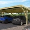 Carport En Bois De Pin Traité Autoclave 30,9 M² - Double Victor Modern -Solid || Axi || EXIT TOYS Soldes Boutique double victor modern dans jardin