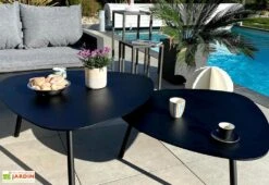 Tables Basses Gigognes Design Moderne - 74 X 40 Cm Et 49 X 35 Cm