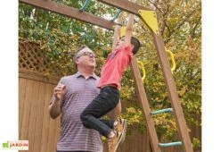 KidKraft Aire De Jeux En Bois Balançoires Et Toboggan – Overlook Challenge 13 KidKraft Aire De Jeux En Bois Balançoires Et Toboggan – Overlook Challenge -Solid || Axi || EXIT TOYS Soldes Boutique echelle horizontale aire jeux bois