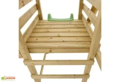 Portique En Bois Avec Balançoire Et Toboggan - Robin -Solid || Axi || EXIT TOYS Soldes Boutique echelle toboggan balancoire aire jeu exterieur
