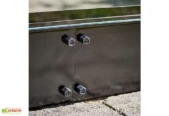 Halls Embase Pour Serre De Jardin En Acier Galvanisé Qube 610 Noir -Solid || Axi || EXIT TOYS Soldes Boutique embase serre jardin acier galvanise qube 610 noir 1