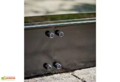 Halls Embase Pour Serre De Jardin En Acier Galvanisé Qube 66 Noir -Solid || Axi || EXIT TOYS Soldes Boutique embase serre jardin acier galvanise qube 66 noir 1