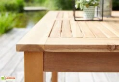 Salon De Jardin Carré 4 Places En Bois D'acacia -Solid || Axi || EXIT TOYS Soldes Boutique ensemble mobilier jardin acacia t4c4 4