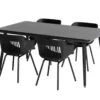 Ensemble Repas De Jardin 4 Personnes En Aluminium Et Résine Jill -Solid || Axi || EXIT TOYS Soldes Boutique ensemble repas jardin 4personnes jill anthracite