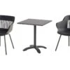Ensemble Repas De Jardin 2 Personnes En Aluminium Et Résine Jill -Solid || Axi || EXIT TOYS Soldes Boutique ensemble repas jardin aluminium resine jill noir