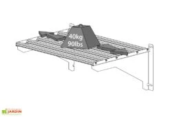 Étagère En Aluminium à Charge Lourde < 40 Kg Pour Serre Palram -Solid || Axi || EXIT TOYS Soldes Boutique etagere charges lourdes palram canopia