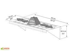 Étagère Double En PVC Pour Serre De Jardin -Solid || Axi || EXIT TOYS Soldes Boutique etagere double serre jardin palram canopia