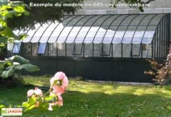 Serre Adossée Ancienne En Aluminium Et Verre Trempé 4mm Chambord 380x280 -Solid || Axi || EXIT TOYS Soldes Boutique exemple de serre ancienne avec embase