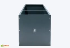 Jardinière Rectangulaire En Métal Thermolaqué Gris Anthracite -Solid || Axi || EXIT TOYS Soldes Boutique face cote ardiniere