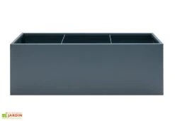 Jardinière Rectangulaire En Métal Thermolaqué Gris Anthracite -Solid || Axi || EXIT TOYS Soldes Boutique face jardiniere hg