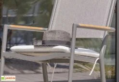 Rocking Chair D’Extérieur En Aluminium Et Textilène Honfleur -Solid || Axi || EXIT TOYS Soldes Boutique fauteuil jardin aluminium bois rocking chair