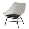 Fauteuil De Jardin Bas En Aluminium Et Osier Delphine Lounge Diamond