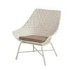 Fauteuil De Jardin Bas En Aluminium Et Osier Delphine Lounge Moccacino -Solid || Axi || EXIT TOYS Soldes Boutique fauteuil jardin bas aluminium osier moccacino