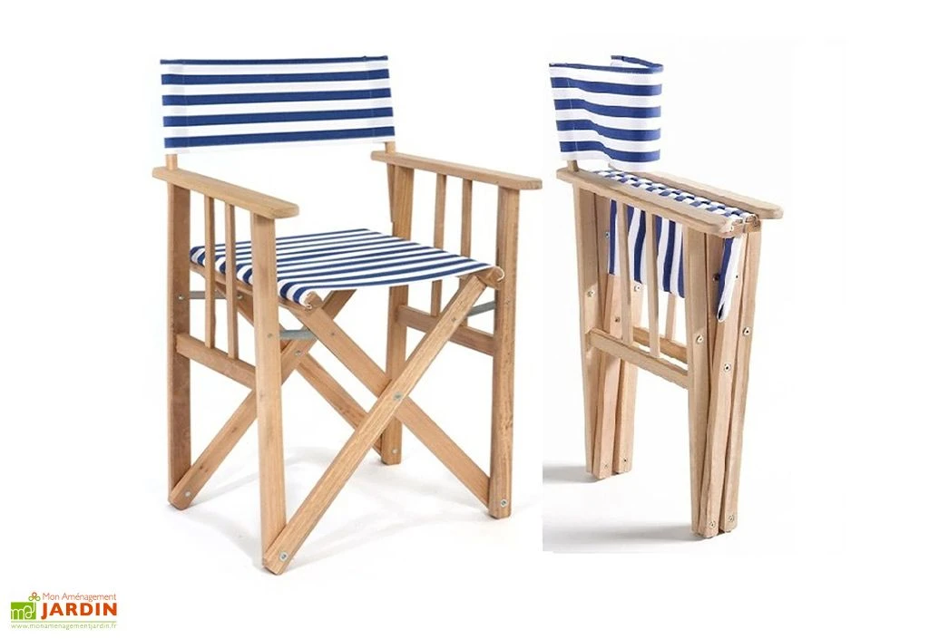 Fauteuil De Jardin Metteur En Scène En Bois Et Tissu Lona 4 Fauteuil De Jardin Metteur En Scène En Bois Et Tissu Lona – Image 2