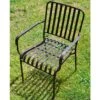 Fauteuil De Jardin Empilable En Acier Mosaïque (Lot De 2)