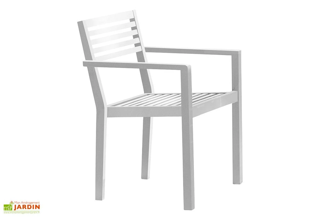 Fauteuil De Jardin Empilable En Aluminium Gaston (4 Coloris) 4 Fauteuil De Jardin Empilable En Aluminium Gaston (4 Coloris) – Image 2