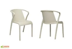 Fauteuil De Jardin Empilable En Polypropylène Renforcé – Fado -Solid || Axi || EXIT TOYS Soldes Boutique fauteuil jardin empilable plastique 3 1