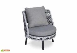 Salon De Jardin 4 Places En Aluminium Et Résine Tressée Agadir -Solid || Axi || EXIT TOYS Soldes Boutique fauteuil salon jardin aluminium resine tressee agadir