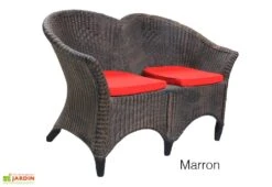 Roto Fauteuil De Jardin Double Design Imitation Rotin - Samba -Solid || Axi || EXIT TOYS Soldes Boutique fauteuil samba marron roto 1