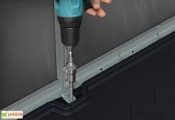 Abri De Jardin En Aluminium Et Polycarbonate 227 Cm – Rubicon Anthracite -Solid || Axi || EXIT TOYS Soldes Boutique fixation plancher abri jardin rubicon canopia palram