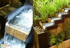 Fontaine De Jardin En Pierre Naturelle + Jardinière (120x43x120) -Solid || Axi || EXIT TOYS Soldes Boutique fontaine de jardin en pierre naturelle babylone 1