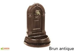 Fontaine De Jardin Murale En Fonte Empire Avec Robinet -Solid || Axi || EXIT TOYS Soldes Boutique fontaine jardin fonte dommartin empire brun antique