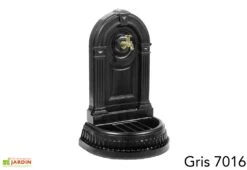 Fontaine De Jardin Murale En Fonte Empire Avec Robinet -Solid || Axi || EXIT TOYS Soldes Boutique fontaine jardin fonte dommartin empire gris 7016