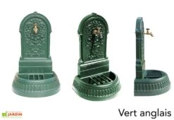 Fontaine De Jardin Murale En Fonte Floraison + Robinet Colvert -Solid || Axi || EXIT TOYS Soldes Boutique fontaine jardin fonte dommartin floraison vert anglais 1