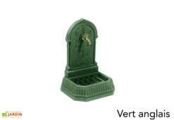 Fontaine De Jardin Murale En Fonte Florale + Robinet -Solid || Axi || EXIT TOYS Soldes Boutique fontaine jardin fonte dommartin florale vert anglais