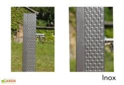 Fontaine De Jardin En Fonte Borne Centrale Pixel -Solid || Axi || EXIT TOYS Soldes Boutique fontaine jardin fonte dommartin pixel gris inox 1