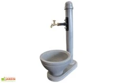 Roto Fontaine De Jardin En Polyéthylène Avec Robinet Apolo – 60 X 70 X 130 Cm