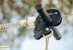 Tyrolienne De Jardin Pour Enfants Et Adultes Fury 28 M -Solid || Axi || EXIT TOYS Soldes Boutique frein tyrolienne jardin fury