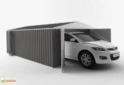 Garage En Métal Galvanisé XXL Grande Longueur 20 M²