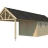 Garage En Bois D’Épicéa Toit En Shingle Gloucester XL 28 M² -Solid || Axi || EXIT TOYS Soldes Boutique garage bois epicea toit shingle gloucester xl 28 m