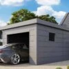 Garage En Métal Avec Porte Motorisée – 19,3 M² -Solid || Axi || EXIT TOYS Soldes Boutique garage jardin metal telluria gris anthracite