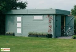 Solid Garage Bois Moderne 40 Mm (358x538cm)