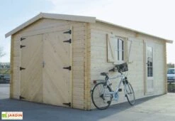 Solid Garage Bois 40 Mm (358x538cm) S8944