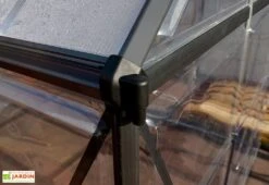 Serre De Jardin En Aluminium Et Polycarbonate Balance – Gris -Solid || Axi || EXIT TOYS Soldes Boutique gouttiere serre balance grey canopia 1 1