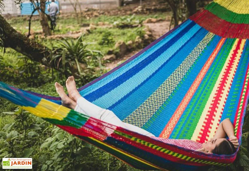 Hamac Double En Nylon Fait Main 2,20 X 2,30 M – Queen Maya XXL 4 Hamac Double En Nylon Fait Main 2,20 X 2,30 M – Queen Maya XXL – Image 2