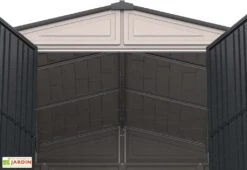 Abri De Jardin En PVC Duramax 8,05 M² Gris -Solid || Axi || EXIT TOYS Soldes Boutique interieur abri jardin resine duramax gris