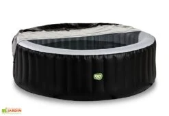 EXIT TOYS Spa Gonflable Extérieur Rond 4 Places Ø 204 Cm – Silver Classic Noir -Solid || Axi || EXIT TOYS Soldes Boutique jacuzzi gonflable 4 places couverture exit toys
