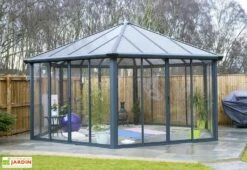 Jardin D’Hiver GARDA Gris Anthracite 5,95 X 5,17 X 3,32 M