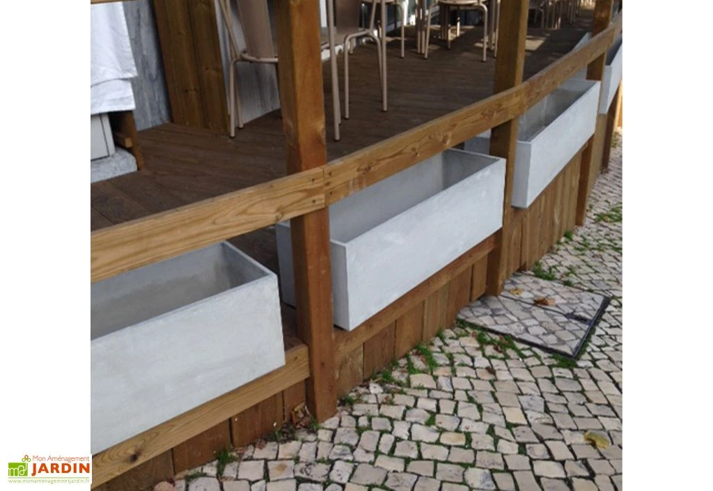 Jardinière En Béton Fibré Balko 100 - 100 X 25 X 25 Cm 4 Jardinière En Béton Fibré Balko 100 - 100 X 25 X 25 Cm – Image 2
