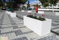 Jardinière En Béton Fibré Retkube 120 (120x40) -Solid || Axi || EXIT TOYS Soldes Boutique jardiniere beton fibre blanc 120x40cm 2