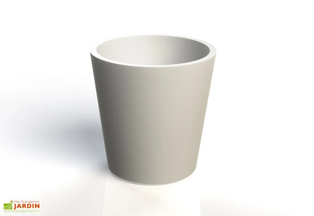 Jardinière En Béton Fibré Conik 40 – Ø 40 Cm 3 Jardinière En Béton Fibré Conik 40 – Ø 40 Cm