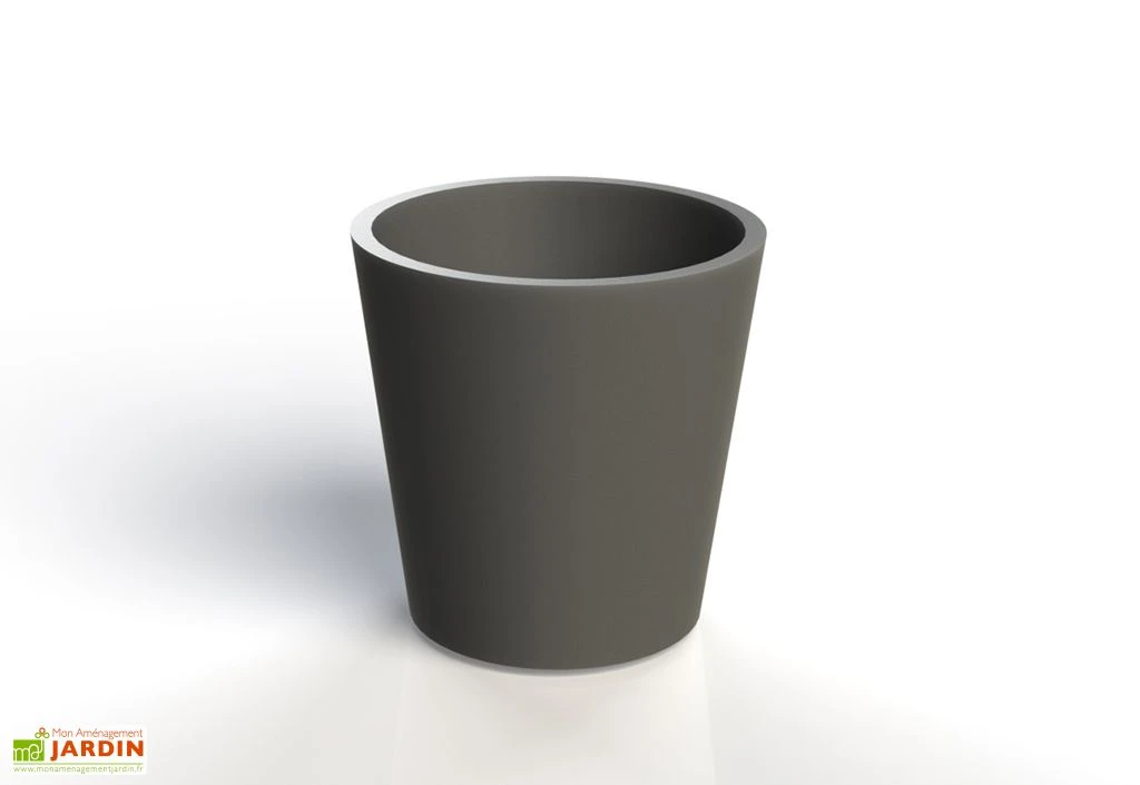 Jardinière En Béton Fibré Conik 40 – Ø 40 Cm 4 Jardinière En Béton Fibré Conik 40 – Ø 40 Cm – Image 2