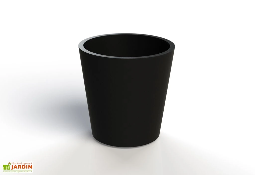 Jardinière En Béton Fibré Conik 40 – Ø 40 Cm 5 Jardinière En Béton Fibré Conik 40 – Ø 40 Cm – Image 3