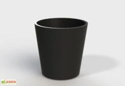 Jardinière En Béton Fibré Conik 50 – Ø 50 Cm -Solid || Axi || EXIT TOYS Soldes Boutique jardiniere beton fibre conik 50 noir