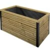 Solid Jardinière En Bois De Pin Traité 50 X 100 X 50 Cm -Solid || Axi || EXIT TOYS Soldes Boutique jardiniere bois pin traite solid