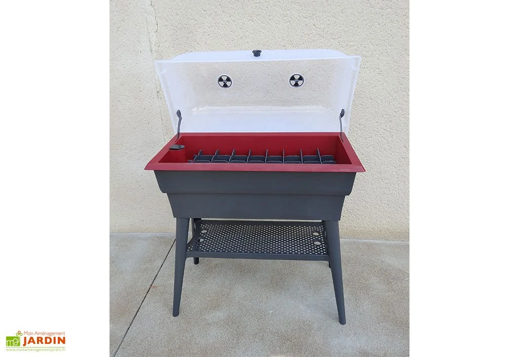 Jardinière Calipso Combi 40L Mini Serre Double Paroi + Réserve D'Eau H80cm 7 Jardinière Calipso Combi 40L Mini Serre Double Paroi + Réserve D'Eau H80cm – Image 5